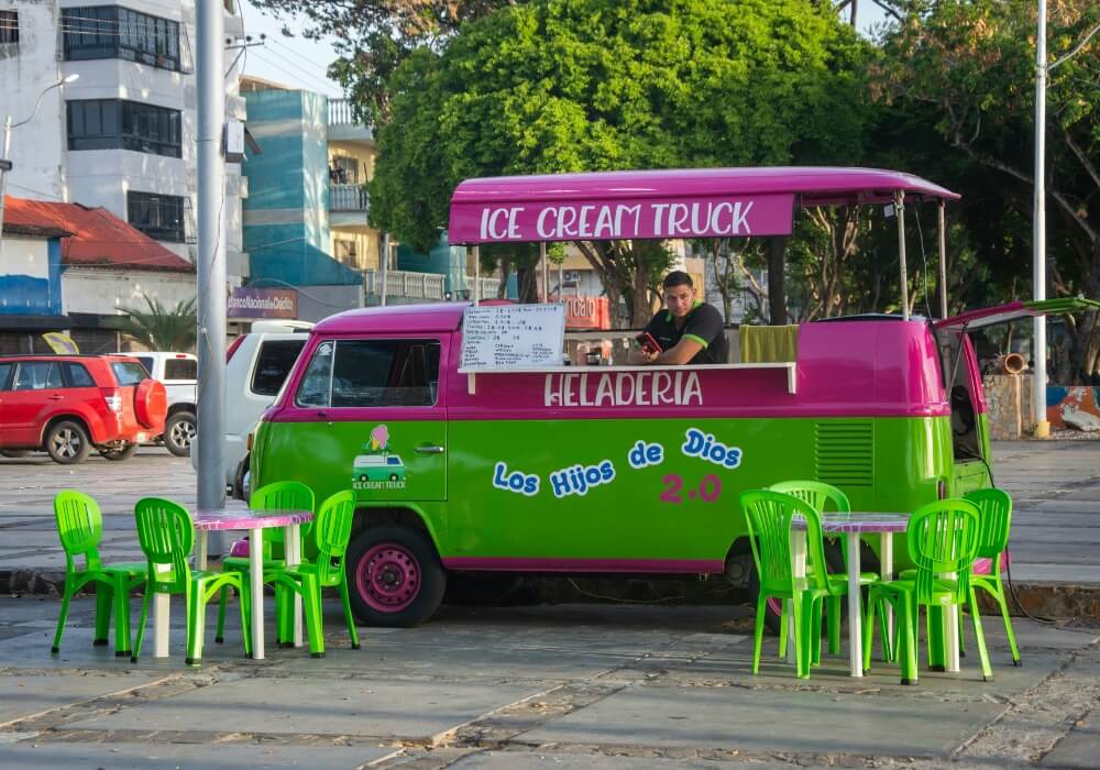ice cream food cart wrap