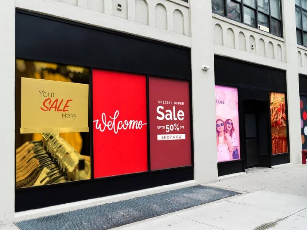 retail window wrapping