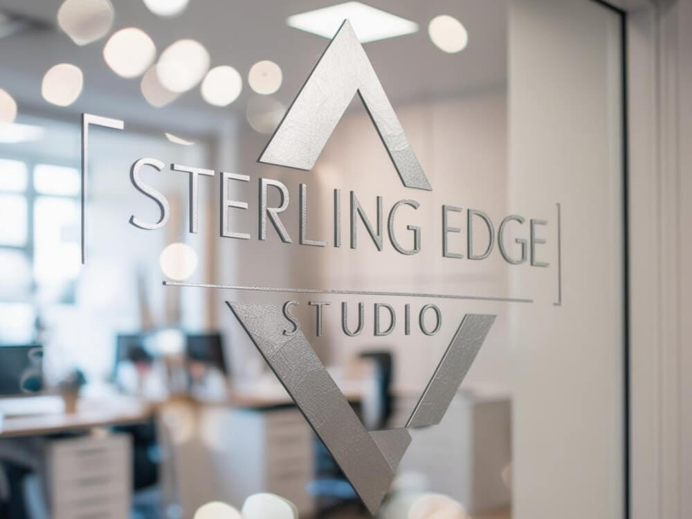 sterling edge studio silver leaf decal
